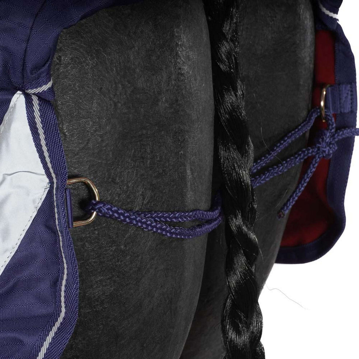 Bucas Riding Rug Navy/Silber