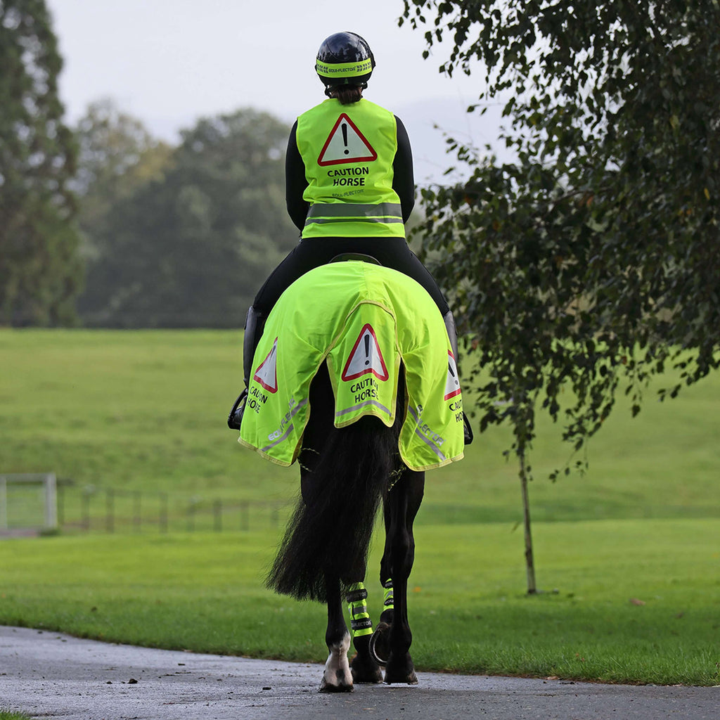 Equi-Flector by Shires Ausreitdecke Mesh Reflektierend Gelb