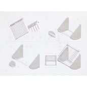 Kerbl Heuraufe mit Gitter