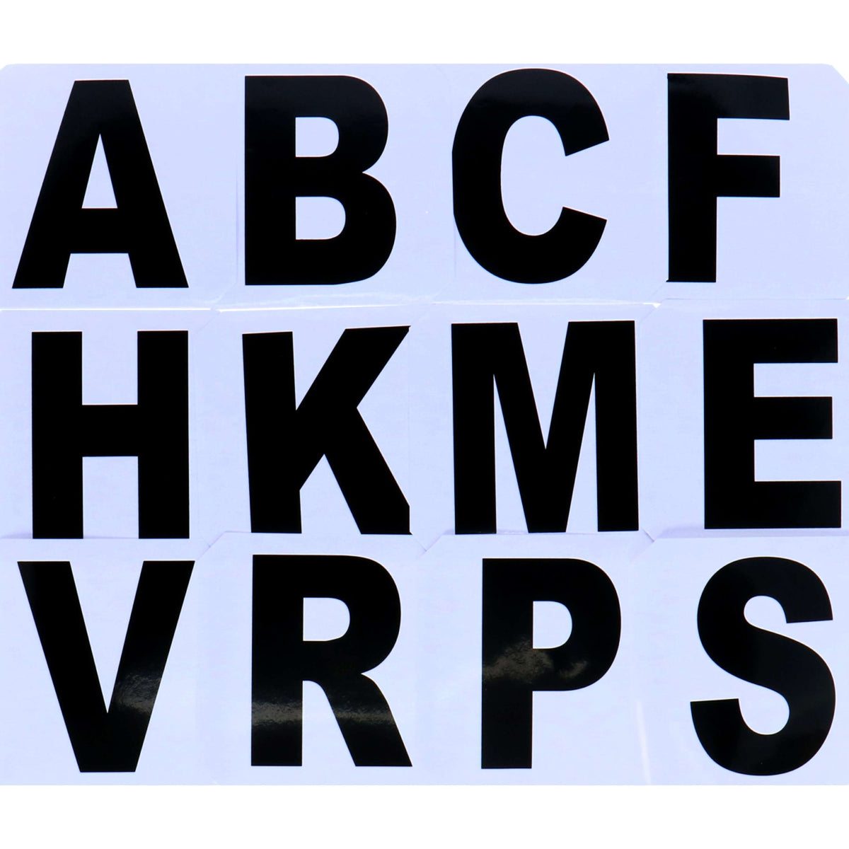 Hippotonic Reitplatzbuchstaben Stickers Weiß