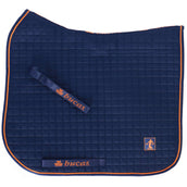 Bucas Therapy Schabracke Dressur Navy Orange