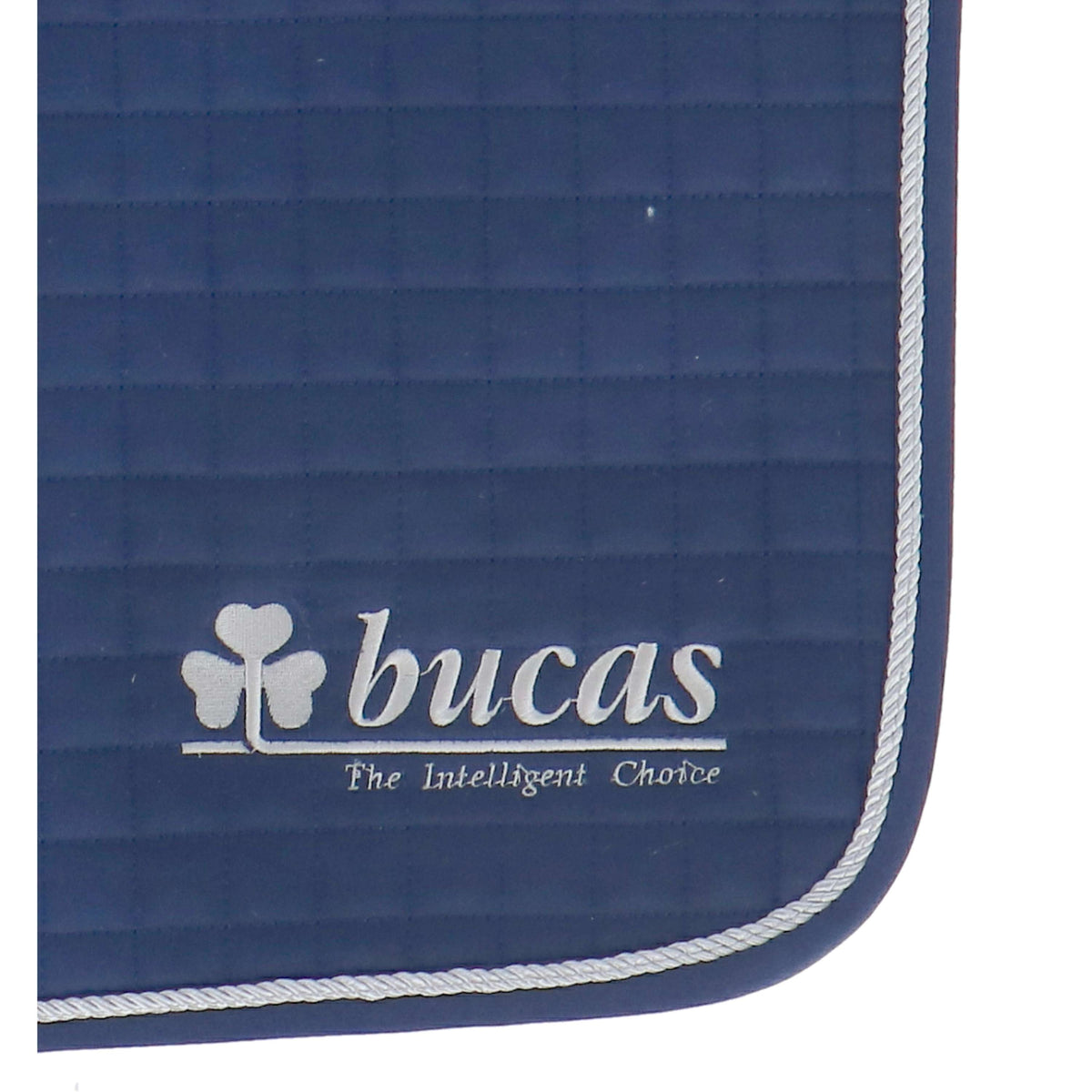 Bucas Schabracke Max Logo Dressur Navy/Silber