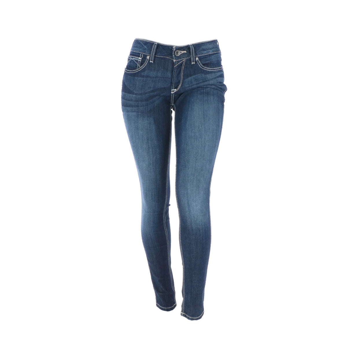 Ariat Western Denim R.E.A.L. Med Rise Skinny Ella Woman's Himmel