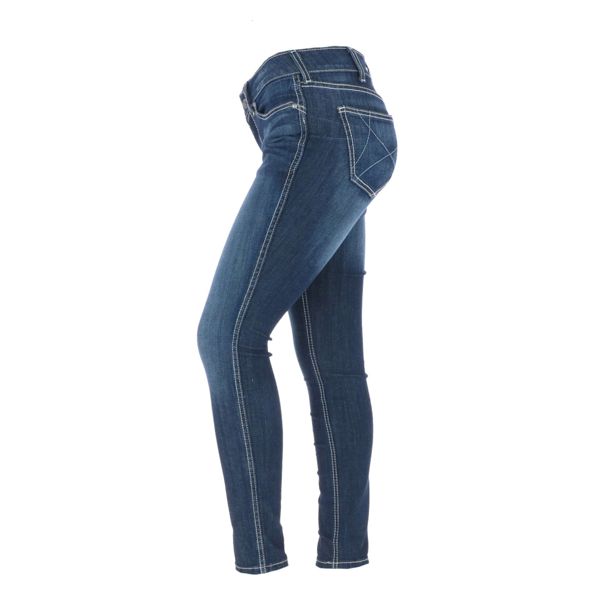 Ariat Western Denim R.E.A.L. Med Rise Skinny Ella Woman's Himmel