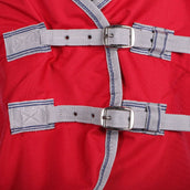 Weatherbeeta Lite Turnout Rug Combo Neck Comfitec Classic 0g Red/Silver/Navy