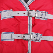 Weatherbeeta Winterdecke Comfitec Classic Combo Neck Medium/Lite 100g 600D 100g Rot/Silber/Navy