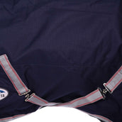 Weatherbeeta Heavy Turnout Rug Combo Neck Comfitec Essential 360g Navy/Silver/Red