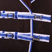Weatherbeeta Heavy Stable Rug Comfitec Comfitec 1000D Diamond Quilt Detach-A-Neck 360g Charcoal/Blue/White