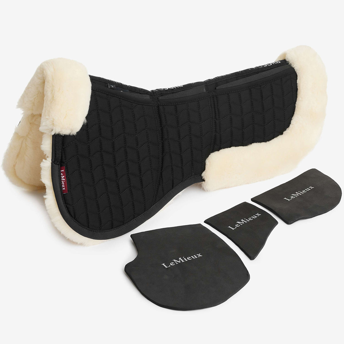 LeMieux Sattelunterleger ProLambs Pro-Sorb Schwarz/Naturell