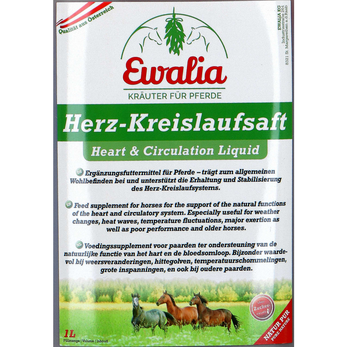 Ewalia Heart- and Circulation Liquid Pferd