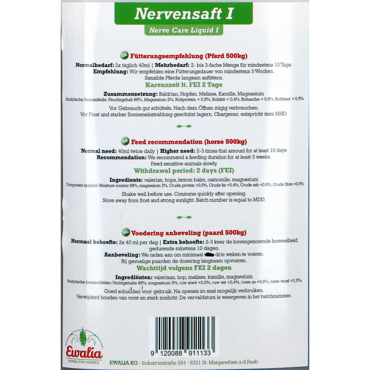 Ewalia Nerve Care Liquid I