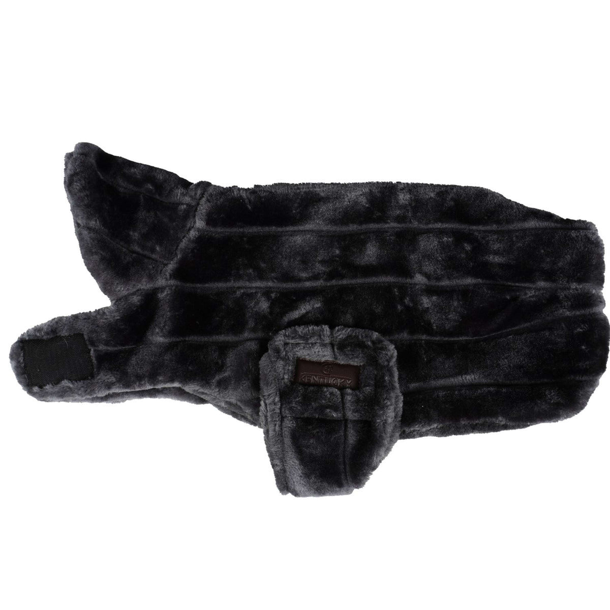 Kentucky Hundejacke Fake Fur Grau