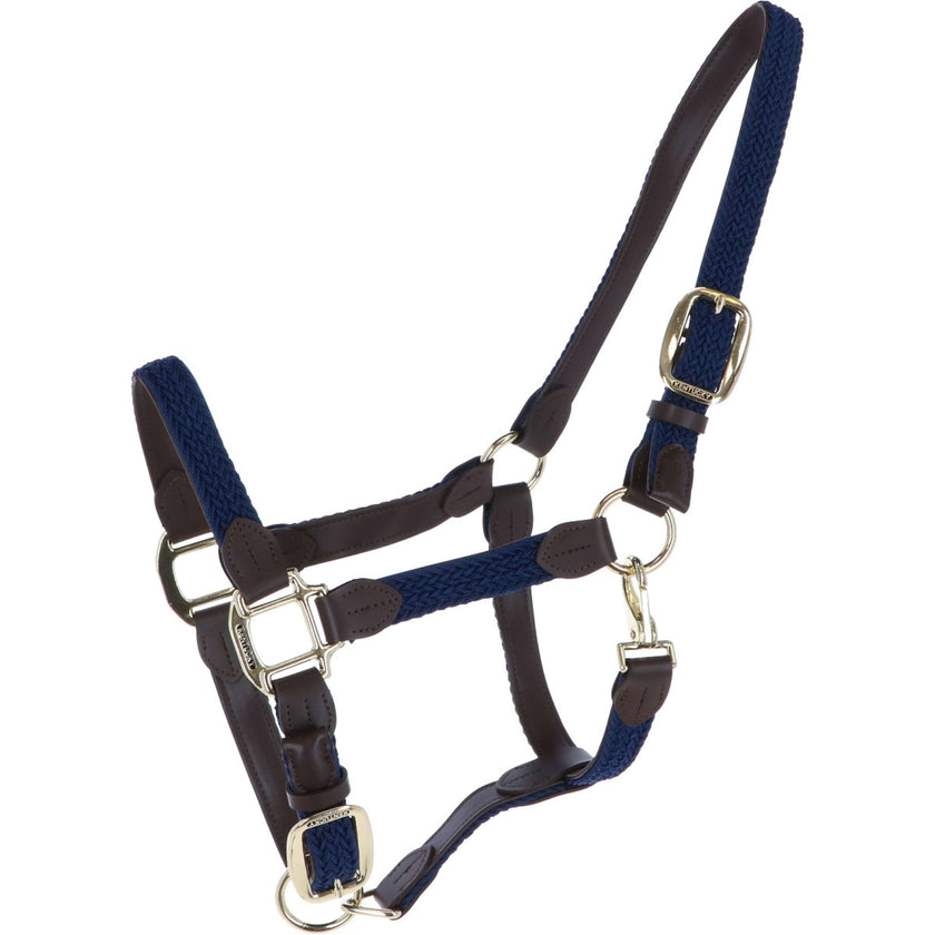 Kentucky Halfter Plaited Nylon Navy