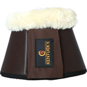 Kentucky Horsewear Hufglocken Sheepskin Leather Braun