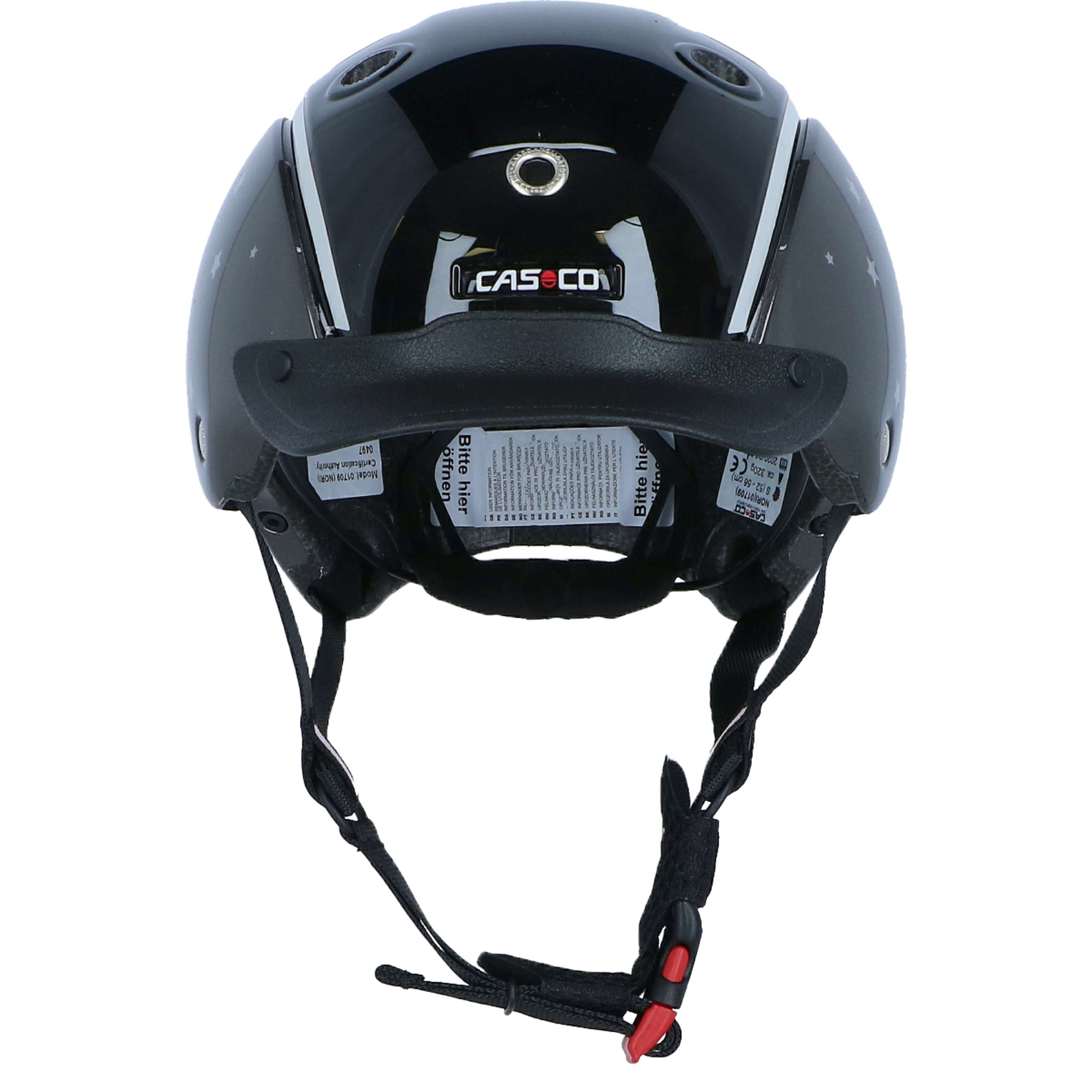 Casco Reithelm Nori Schwarz/Grau/Einhorn
