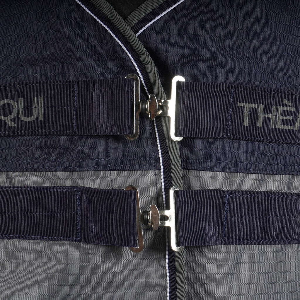 EQUITHÈME Tyrex High Neck 600D 300g Navy/Grau Dots