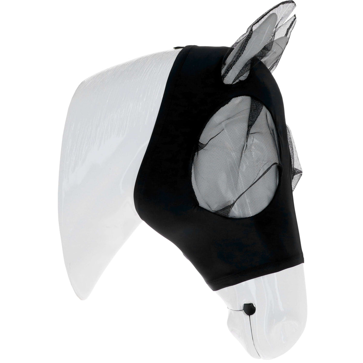 WeatherBeeta Fliegenmaske Stretch Bug Eye Saver mit Ohren Schwarz/Schwarz