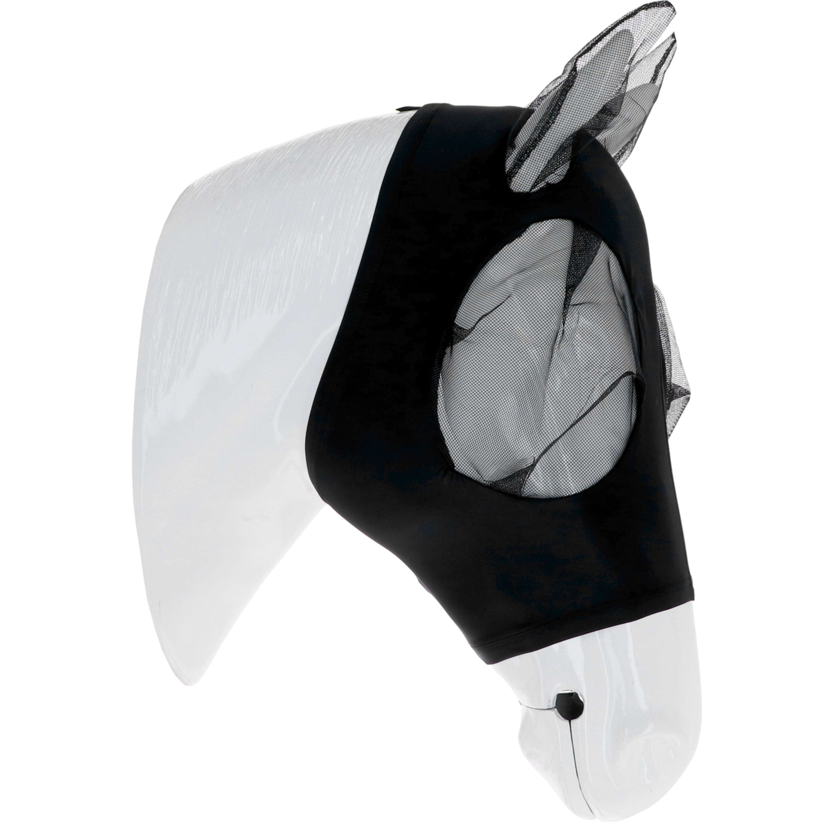 WeatherBeeta Fliegenmaske Stretch Bug Eye Saver mit Ohren Schwarz/Schwarz