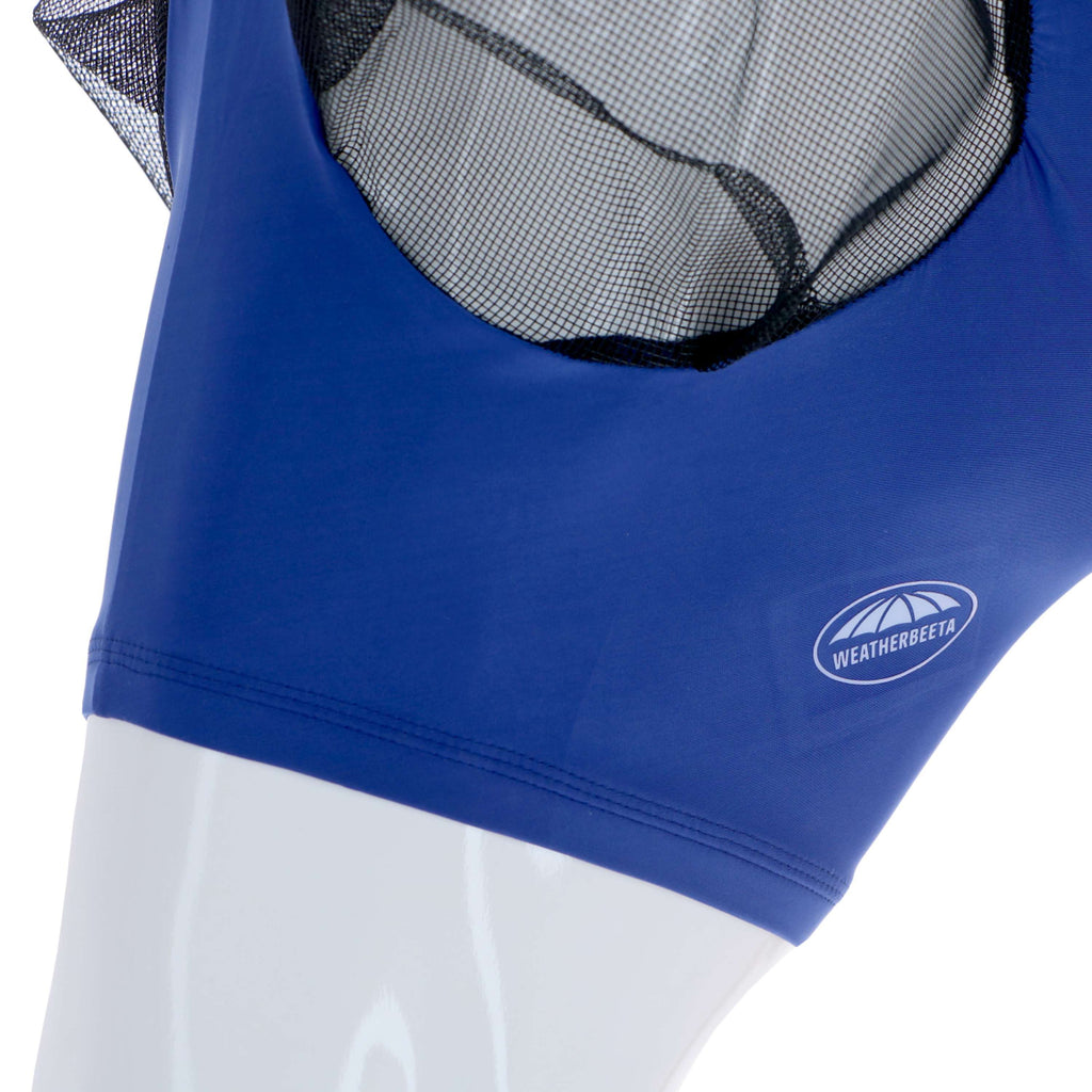 Weatherbeeta Fliegenmaske Stretch Bug Eye Saver mit Ohren Royal Blue/Schwarz