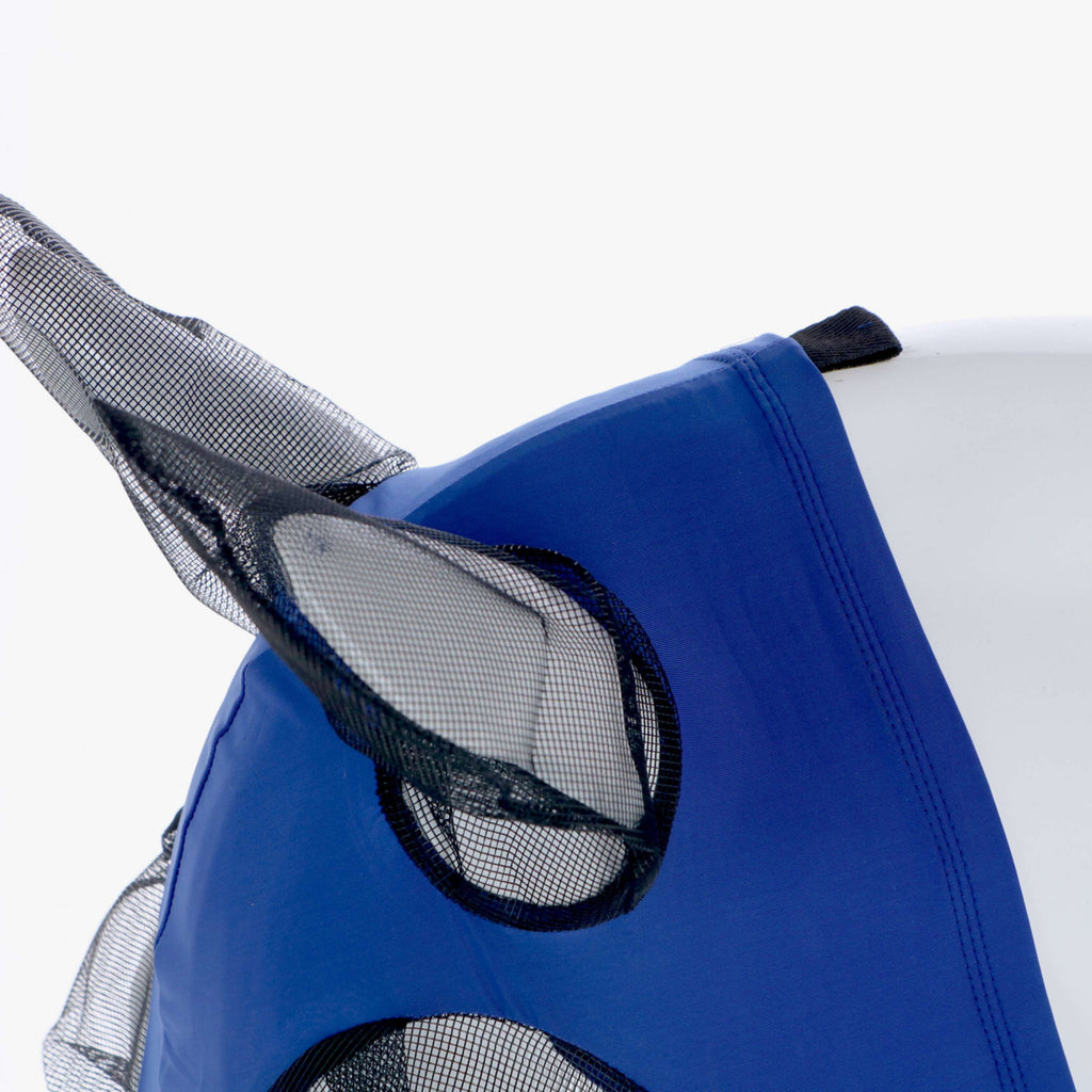 Weatherbeeta Fliegenmaske Stretch Bug Eye Saver mit Ohren Royal Blue/Schwarz
