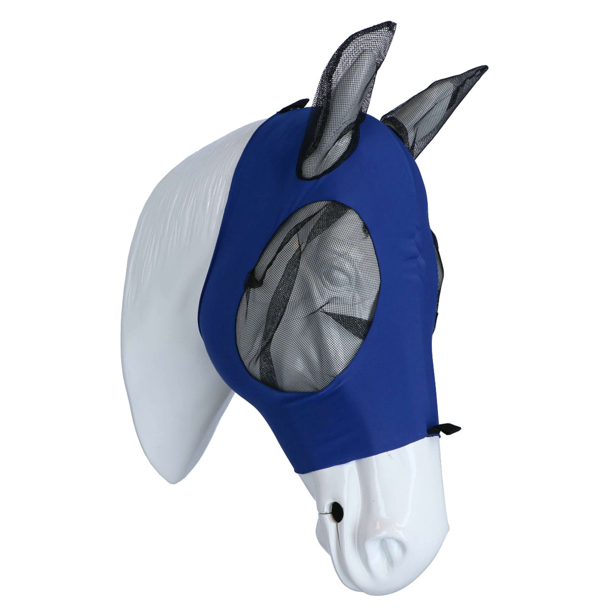 Weatherbeeta Fliegenmaske Stretch Bug Eye Saver mit Ohren Royal Blue/Schwarz