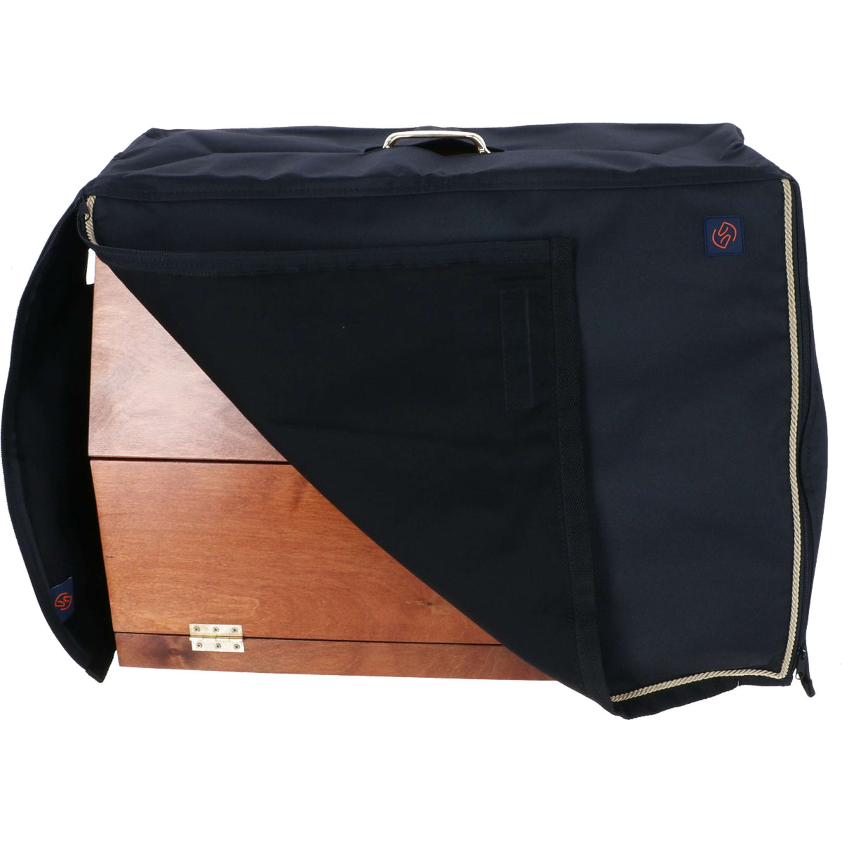 One Equestrian Grooming Box Cover Schwarz/Gold