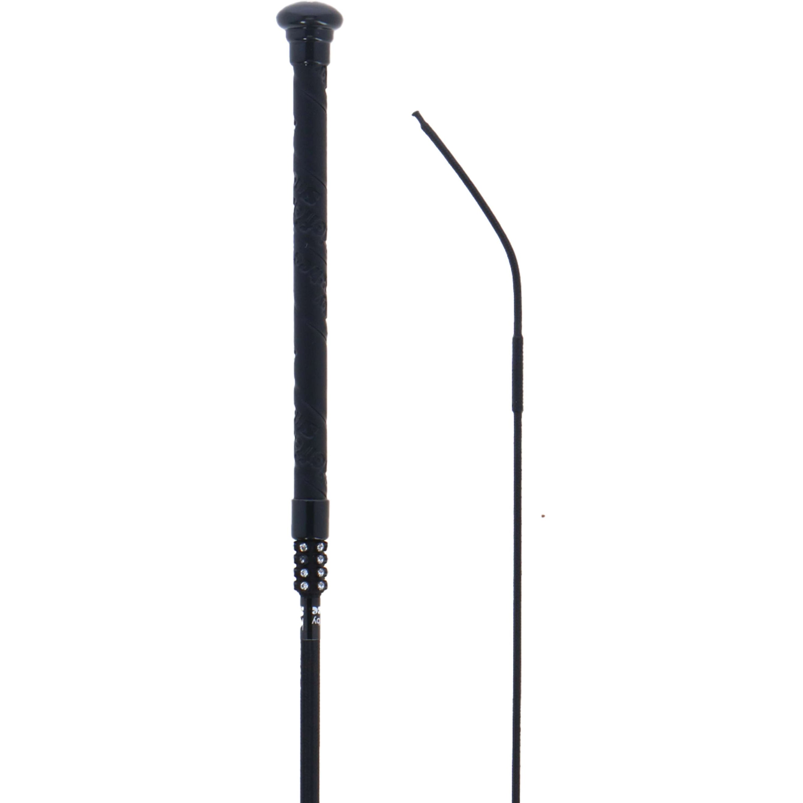 Kieffer Dressurgerte Ledergrip, Nylon Schwarz Kieffer Dressurgerte Ledergrip, Nylon Schwarz