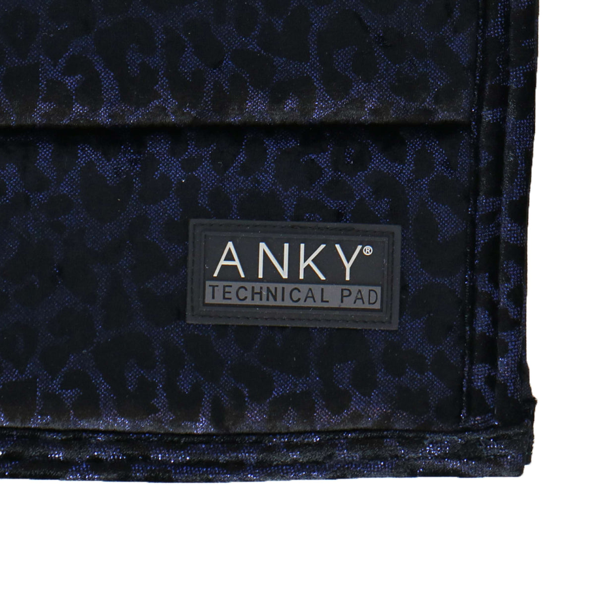 ANKY Schabracke Leopard Print Dressur Blau