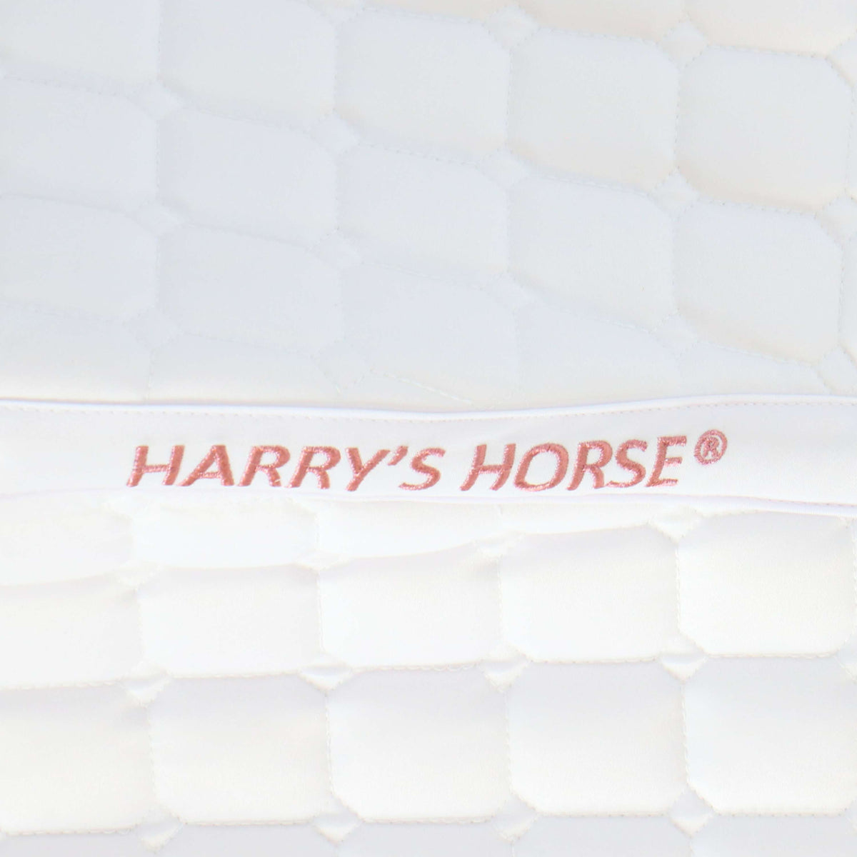 Harry's Horse Schabracke Reverso Logo Competition Vielseitigkeit Weiß/Rosegold