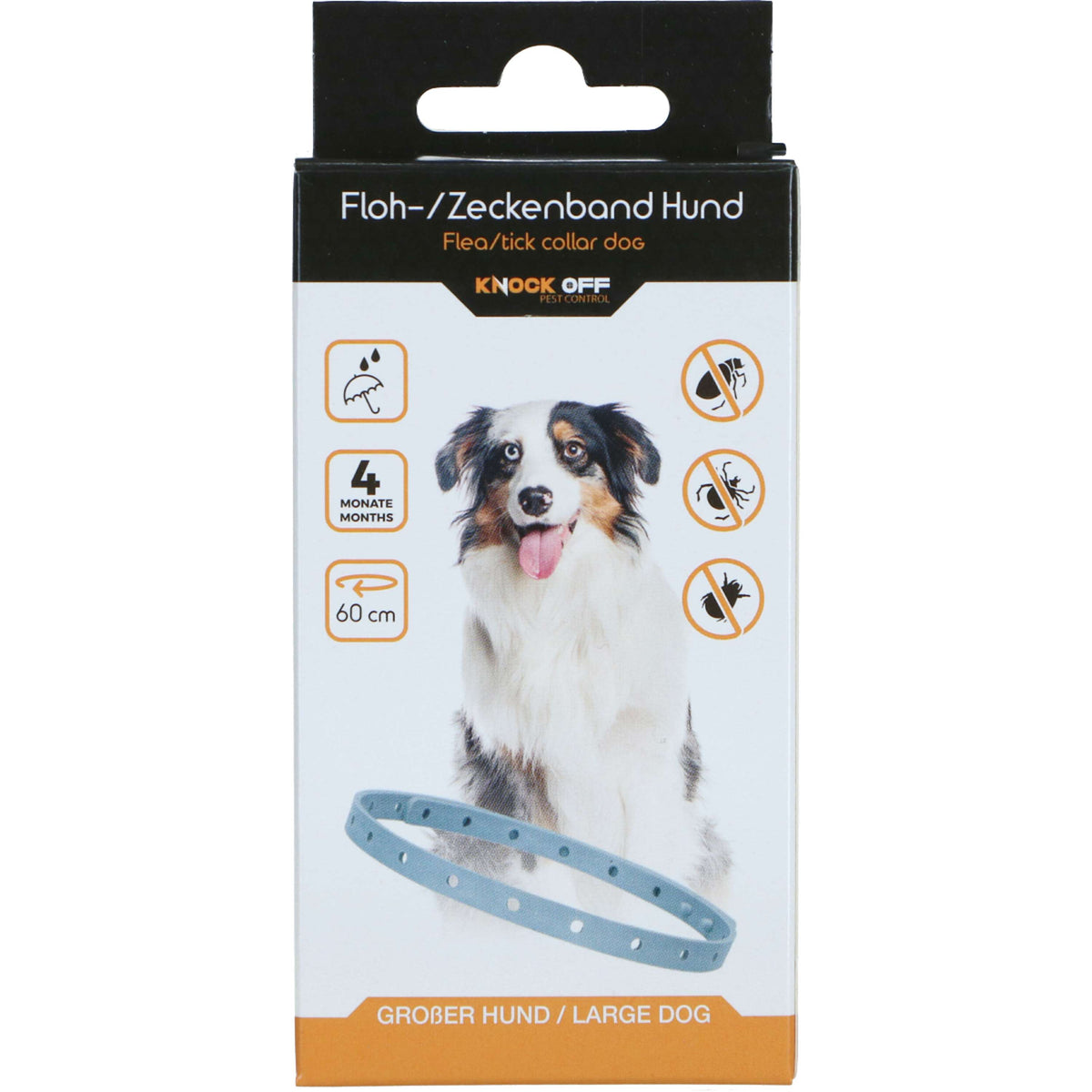 Knock Off Zecken & Flohhalsband Hund 60cm