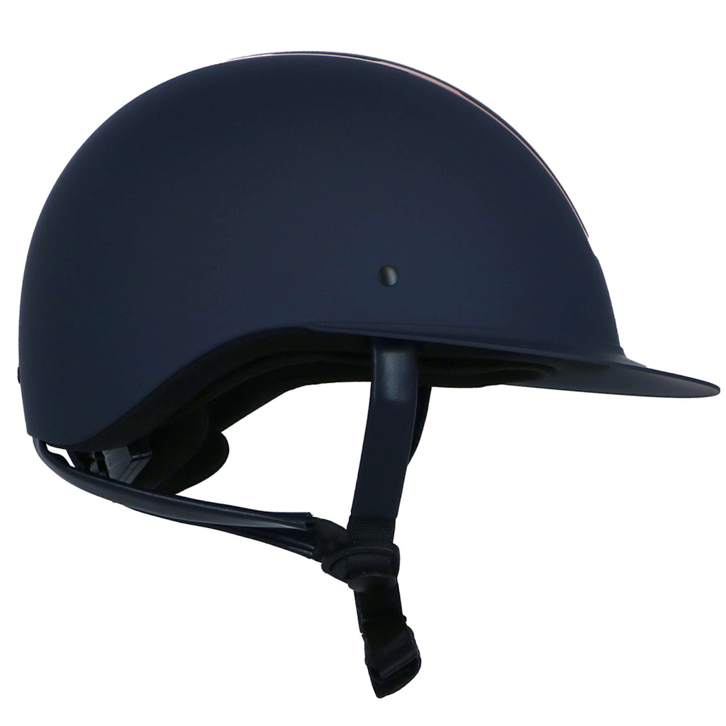 HKM Reithelm Lady Shield Dunkelblau/Rosegold