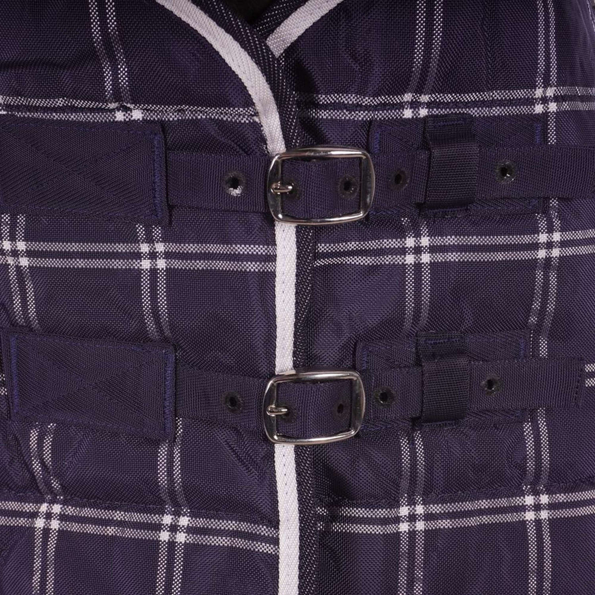 Weatherbeeta Stalldecke Saxon 1200D Stable Standard Neck Medium 200g Navy Plaid