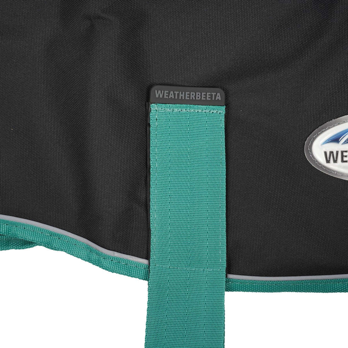 Weatherbeeta Hundejacke Green-Tec 900D Dog Coat Lite Medium Schwarz/bottle Grün