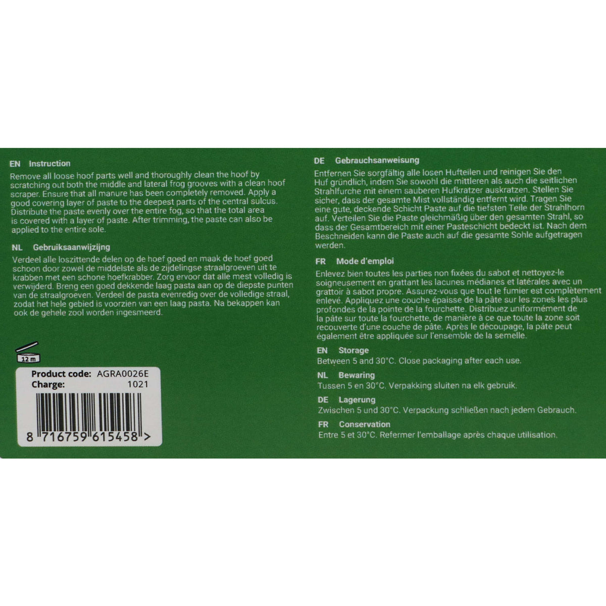 Agradi Horse Hufpflegepaste Zink