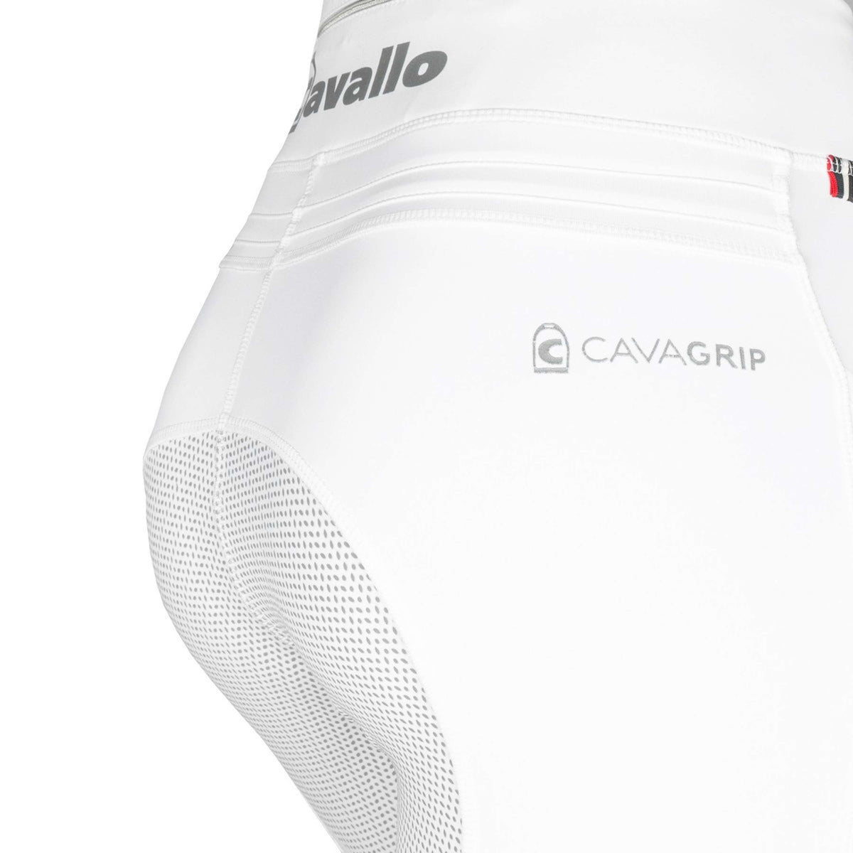 Cavallo Reitleggings CavalLin GRIP RL Full Grip Weiß