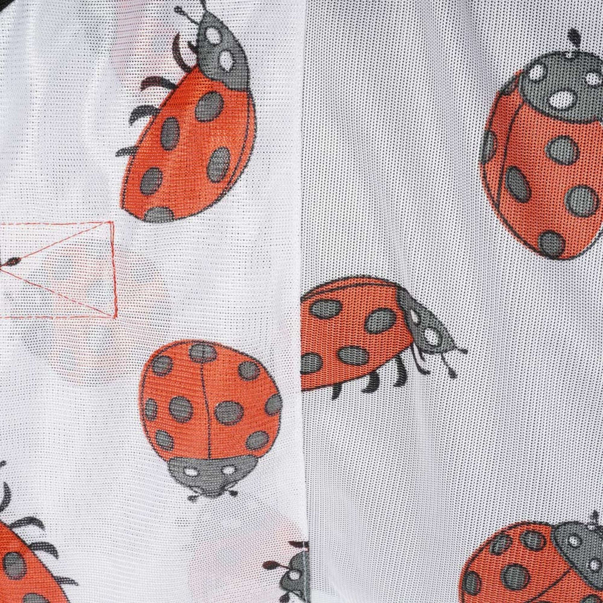 HKM Fliegendecke Ladybug Weiß/Rot