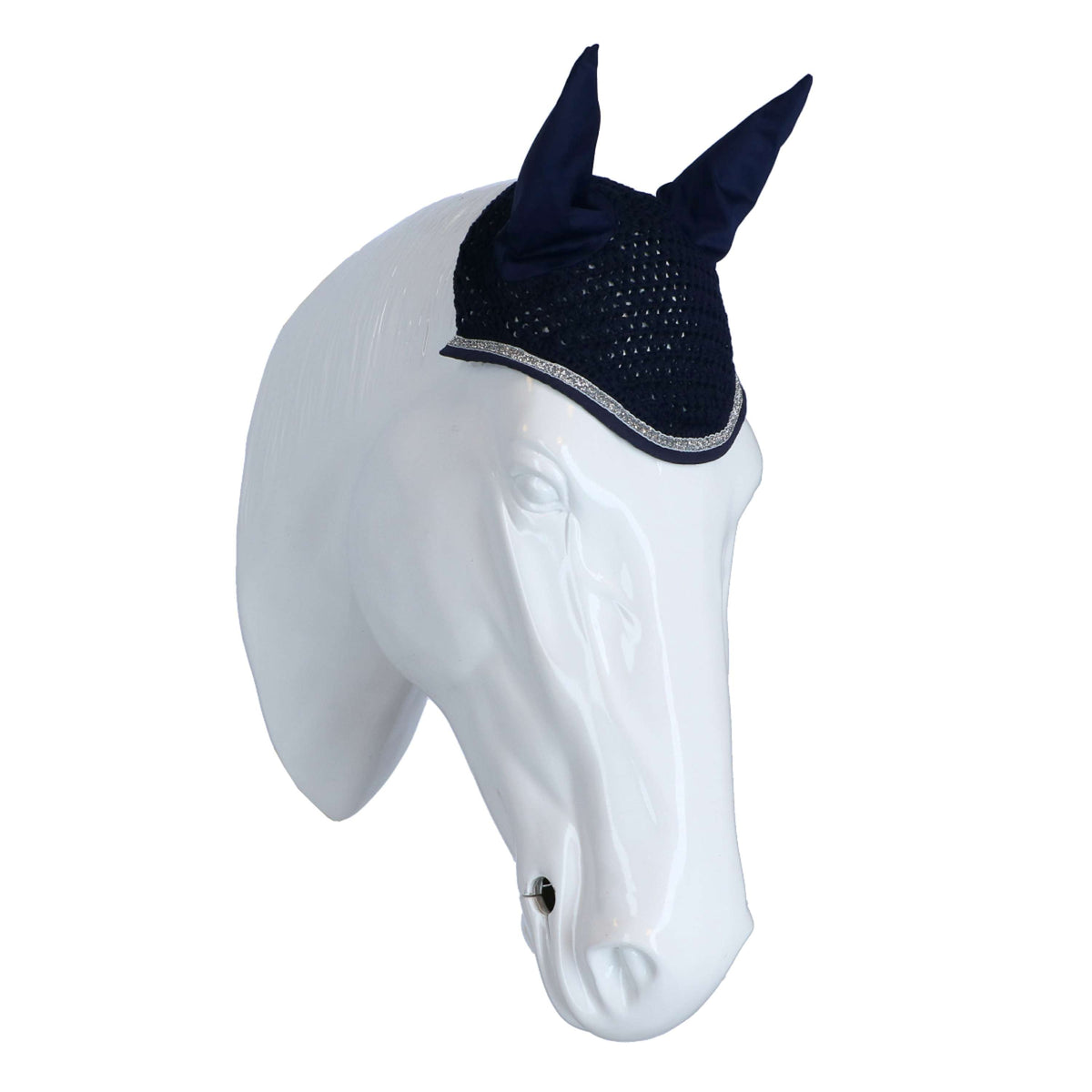 HKM Fliegenhaube Romy Dunkelblau Warmblut Dunkelblau