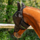 Agradi Horse Fliegenmaske Fine Mesh mit Ohren und Nase Schwarz