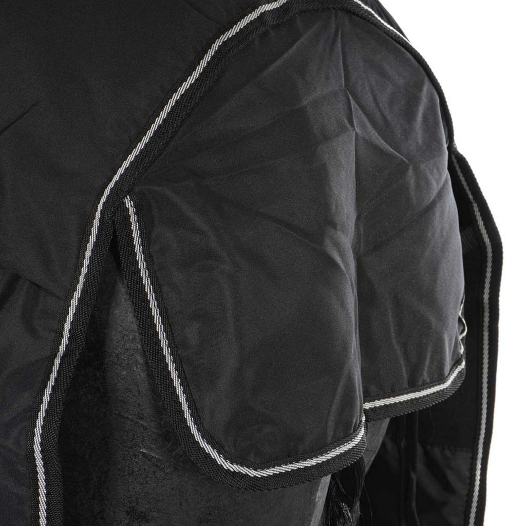 Riding World Regendecke Oxford 300D Fleece Fütterung 0g Schwarz