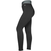 EQUITHÈME Reitleggings Tea Pull-On Silikon Kniebesatz Schwarz/Khaki