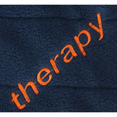 Bucas Fleece Shawl Therapy Navy Orange