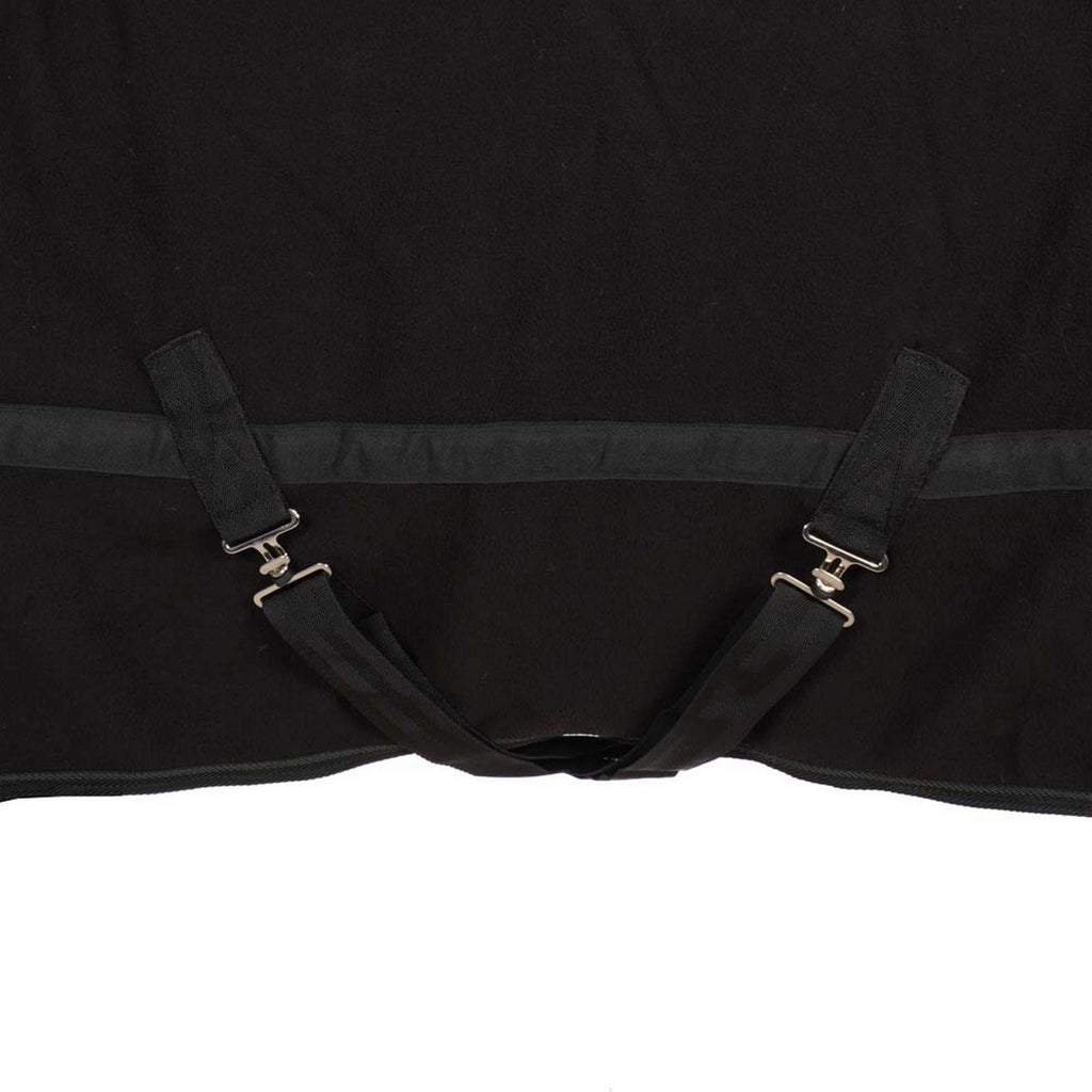 Harry's Horse Fleecedecke mit Aufrollbarem Hals Schwarz
