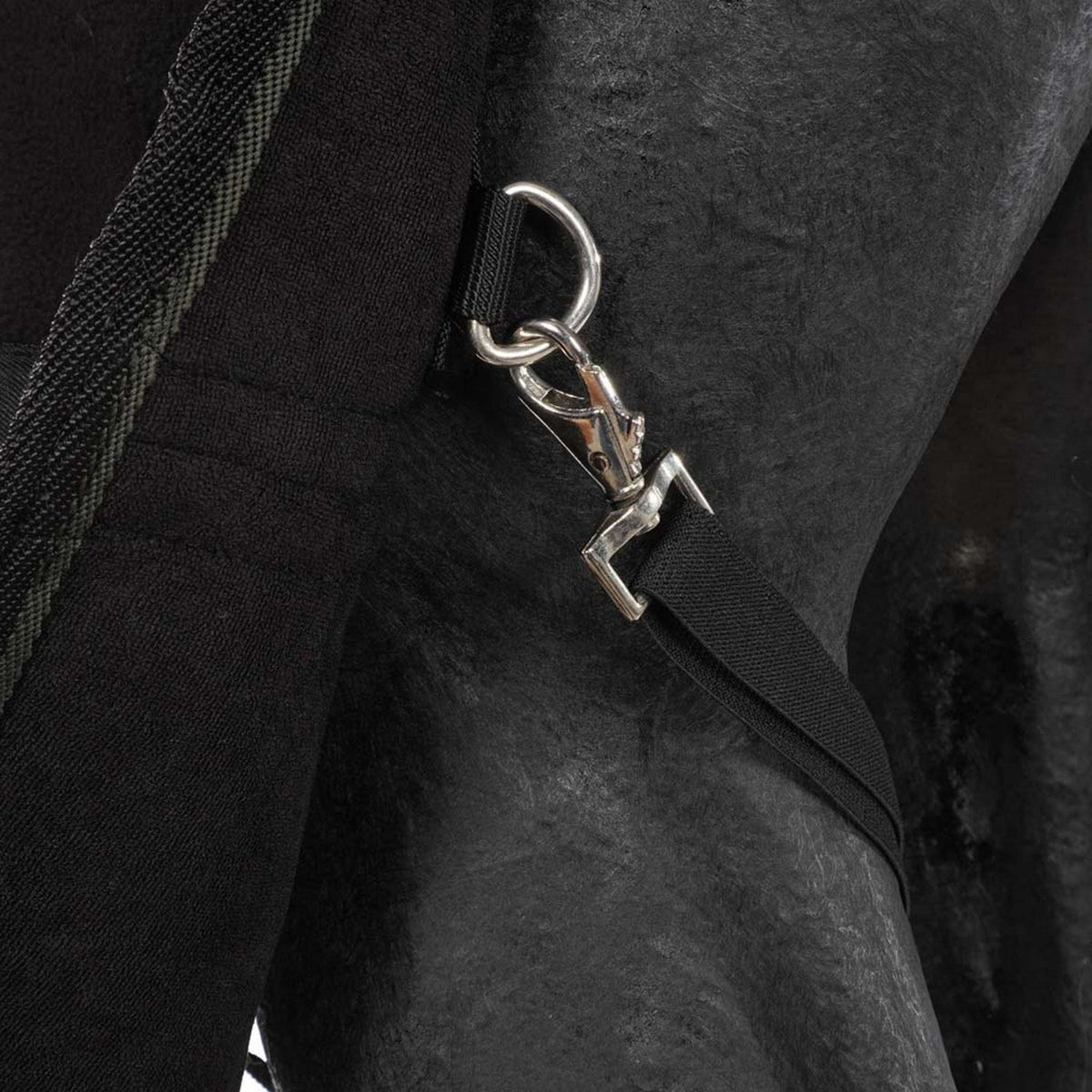 Harry's Horse Fleecedecke mit Aufrollbarem Hals Schwarz