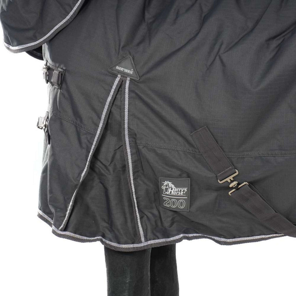 Harry's Horse Outdoordecke Thor 200g mit Hals Ebenholz