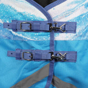 Weatherbeeta Decke Swirl Marble Comfitec Plus Dynamic II Standard Neck Medium Blau