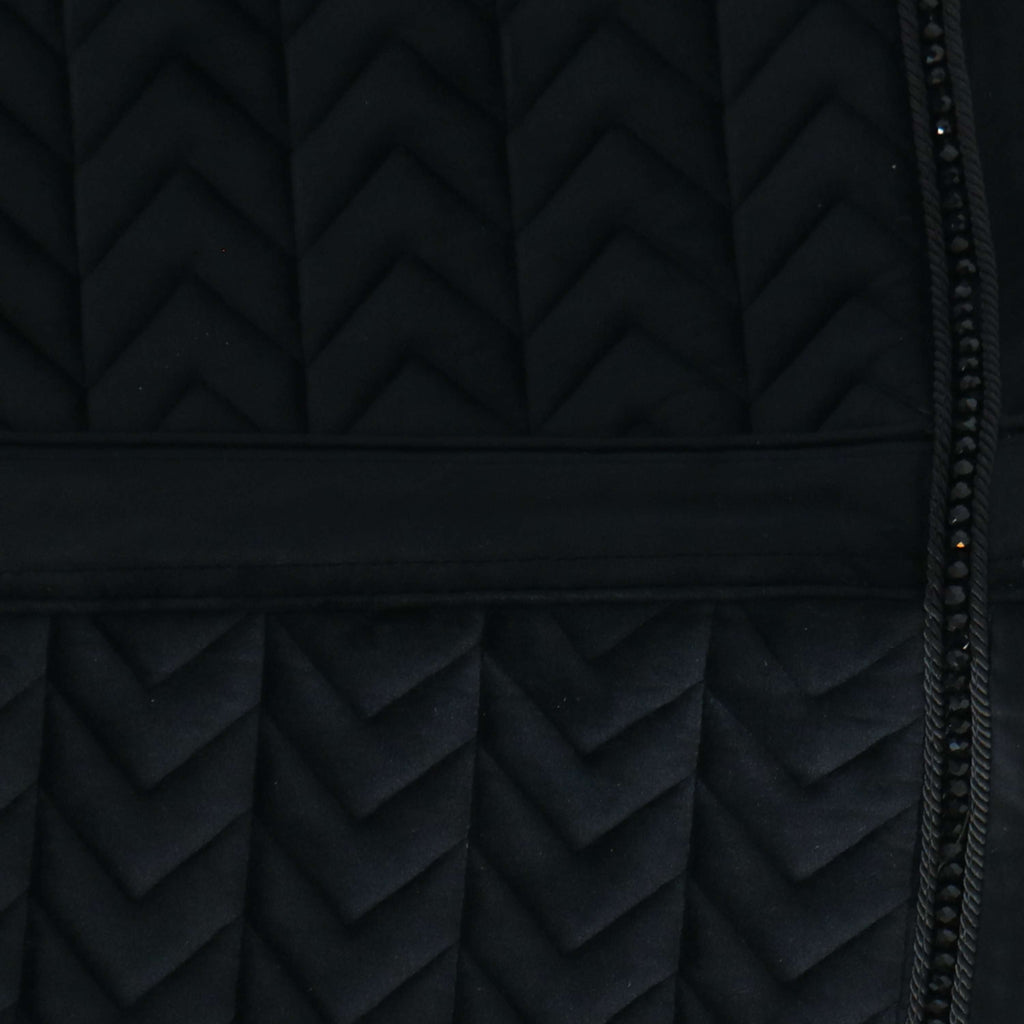Kentucky Schabracke Velvet Pearls Springen Schwarz