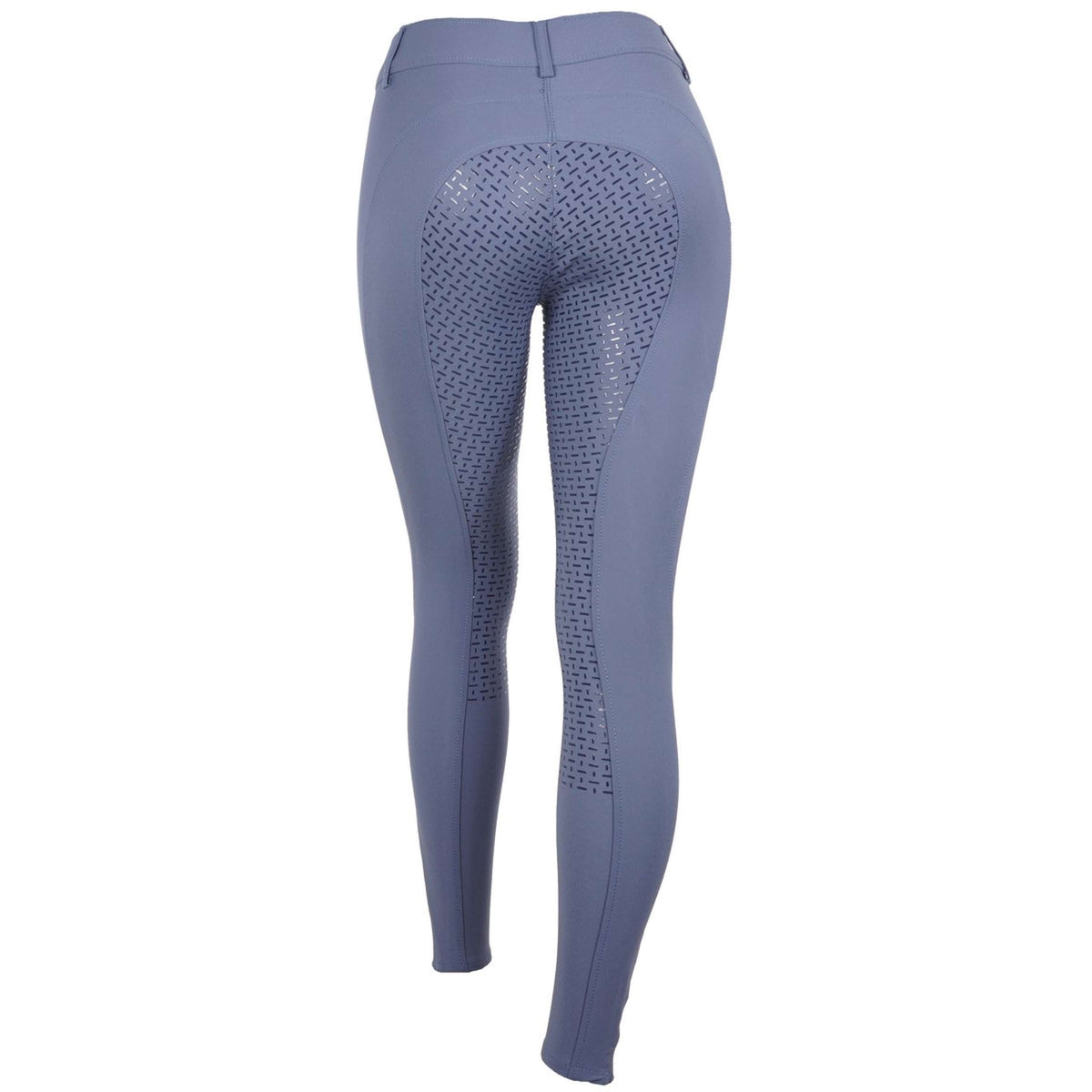 HKM Reithose Lea Silicon Full Grip Rauchblau