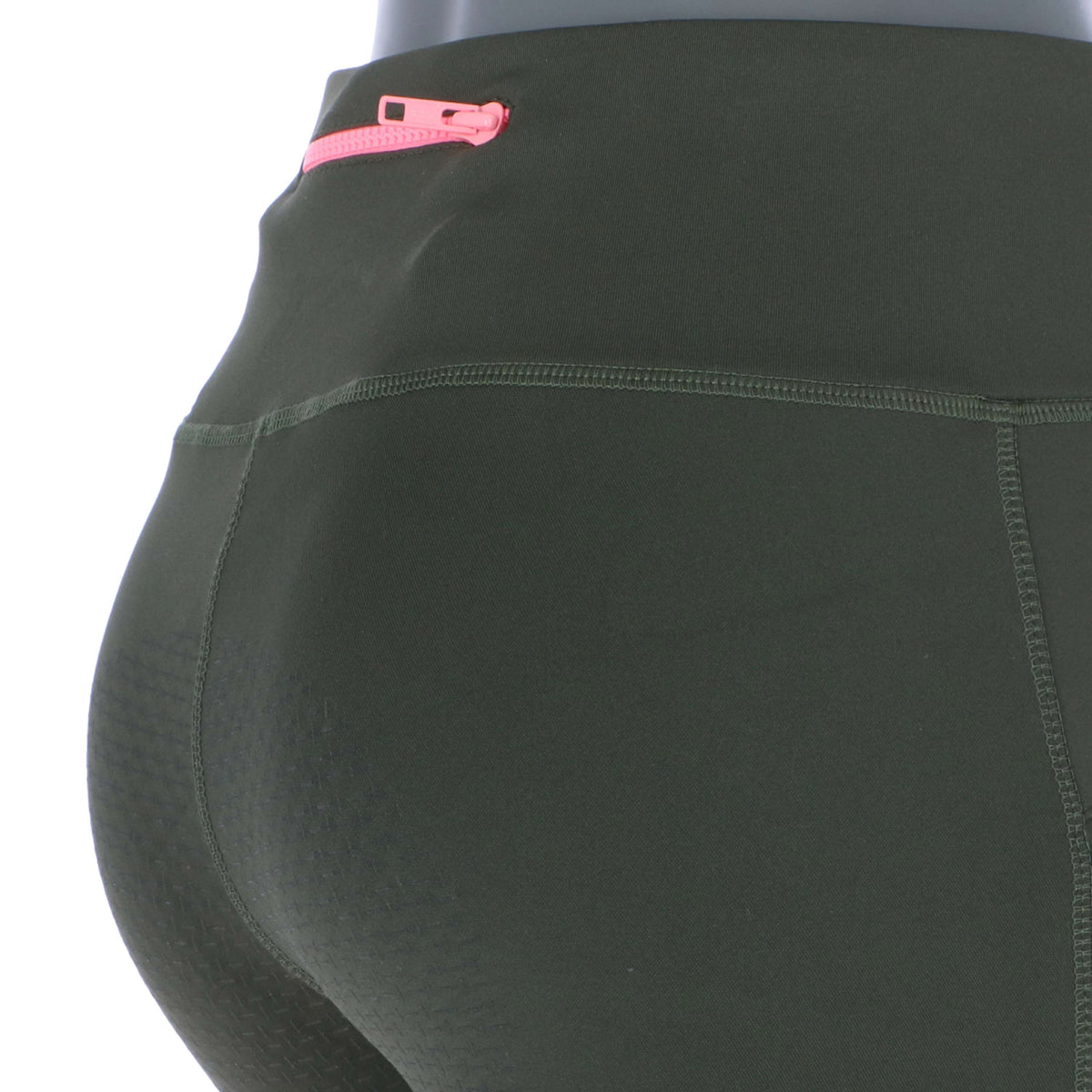 HKM Reitleggings Equestrian Full Grip Dunkelgrün