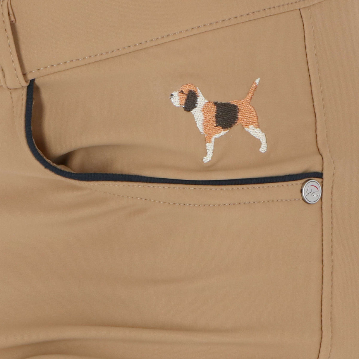 HKM Reithose Beagle Knee Grip Camel