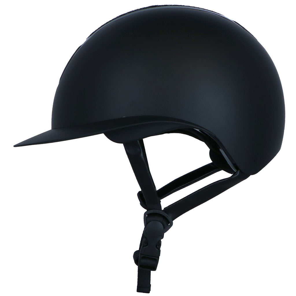 HKM Reithelm Glamour Shield Schwarz/Schwarz
